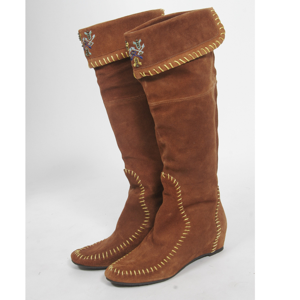 NEW Aldo Cognac Moccasin Boots-Size 6
